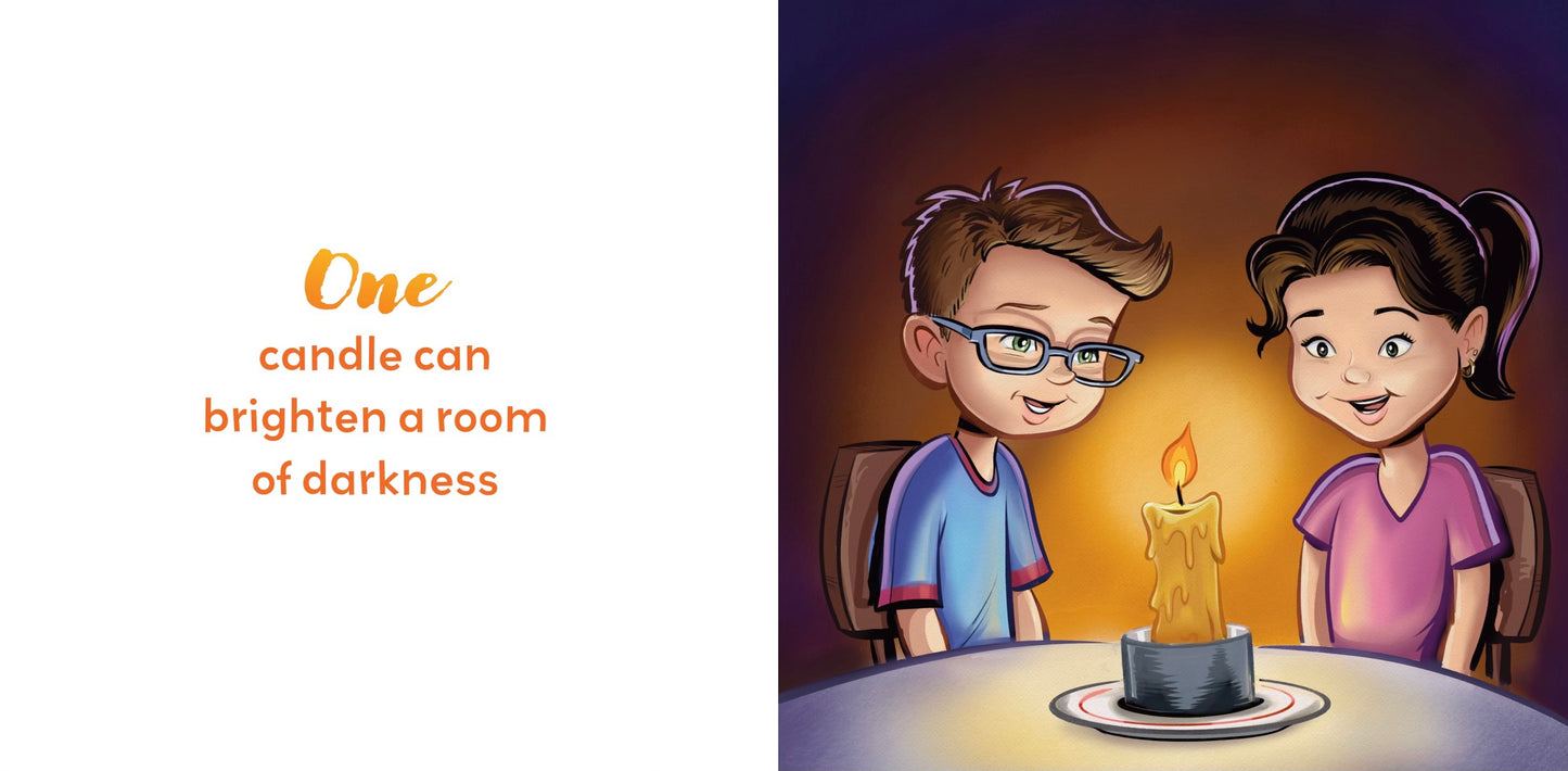Illustrations from Lauren Grabois Fischer's children's books, featuring diverse kids engaging in acts of kindness, mindfulness, and learning, promoting themes of positivity and inclusion