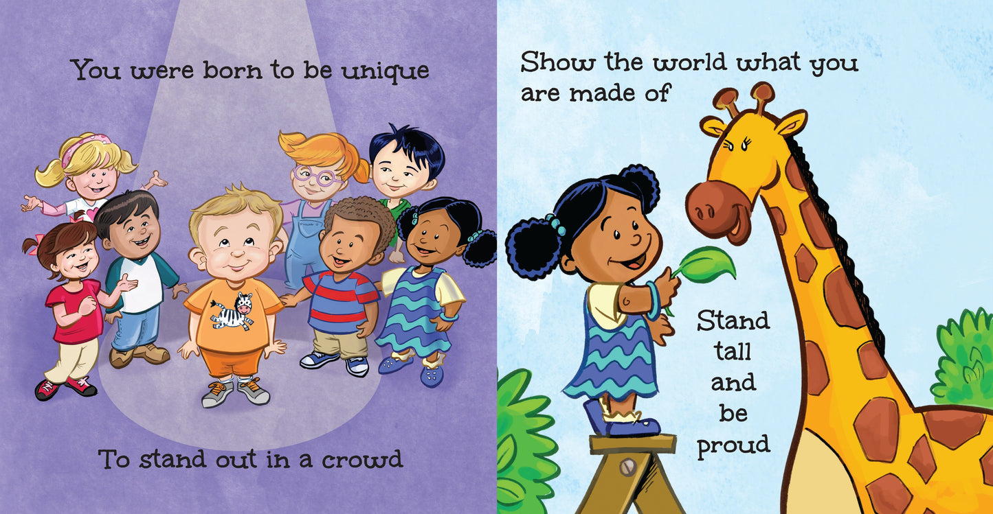 Preview page from Lauren Grabois Fischer's children's books, showcasing heartfelt stories and vibrant illustrations promoting kindness, inclusion, and positivity for young readers