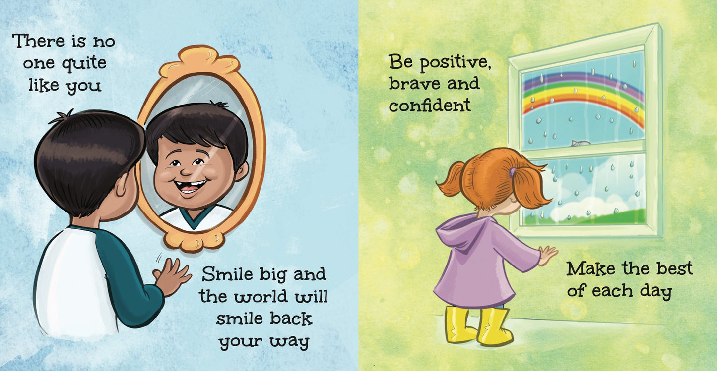 Preview page from Lauren Grabois Fischer's children's books, showcasing heartfelt stories and vibrant illustrations promoting kindness, inclusion, and positivity for young readers